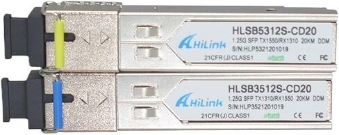 20 زوجًا سهلاً للغاية 1000 -BASE SFP 1.25GB WDM 20km 1310/1550NM SC/LC جهاز الإرسال والبصري (SC) in Kuwait