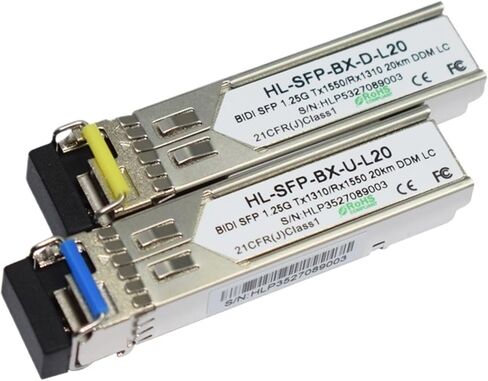 20 زوجًا سهلاً للغاية 1000 -BASE SFP 1.25GB WDM 20km 1310/1550NM SC/LC جهاز الإرسال والبصري (SC) in Kuwait