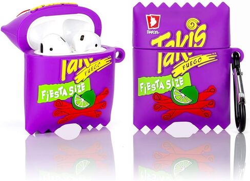 Case for AirPods 2nd/1st Generation Earbuds, Suublg Silicone Cartoon Case Protective Shockproof Covers with Multiple Styles of Design for AirPods 1 and for AirPods 2 in Saudi Arabia