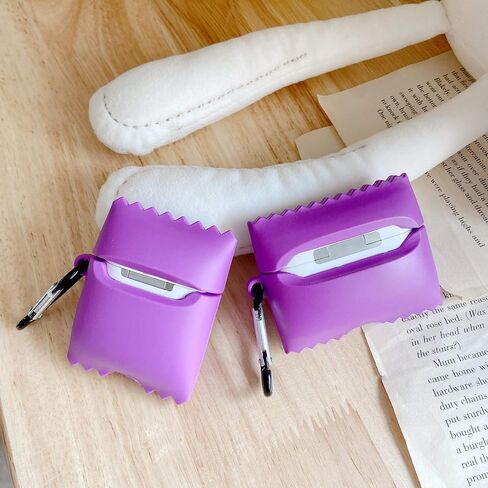 Case for AirPods 2nd/1st Generation Earbuds, Suublg Silicone Cartoon Case Protective Shockproof Covers with Multiple Styles of Design for AirPods 1 and for AirPods 2 in Saudi Arabia