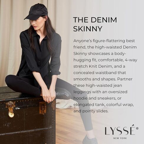 Lyssé Women's Denim Skinny Ankle Length Legging in Saudi Arabia