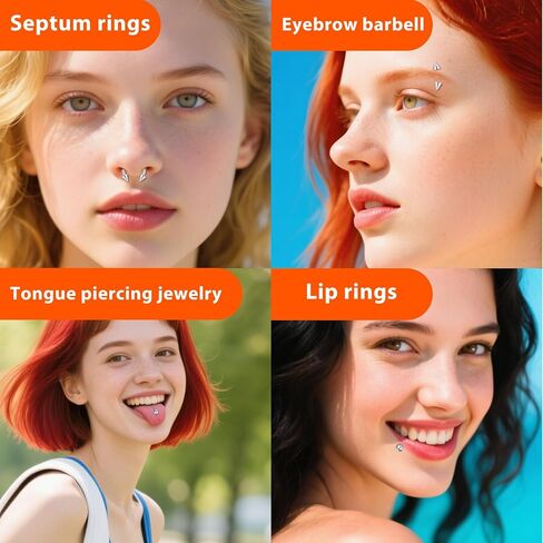 D.Bella 14G 5mm 8mm استبدال الكرات 16g 3mm ثقب الكرات الجراحية الصلب ثقب الحديد أجزاء الصناعية السرة البطن الحلمة اللسان الشفاه Labret الحاجز الحاجب الأذن ثقب المجوهرات in Saudi Arabia
