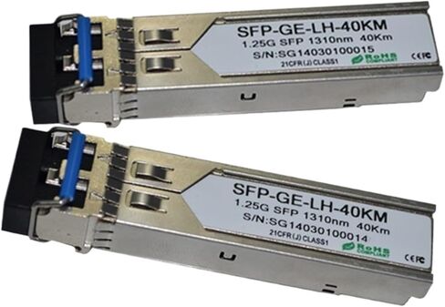 1000Base-EX Dual LC 1.25G 1310NM 40km DOM SFP Transceiver (4pcs) in Saudi Arabia