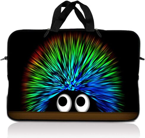 LSS 17-17.3" Laptop Sleeve Bag Compatible with Acer, Asus, Dell, HP, Sony, and More | Carrying Case Pouch w/Handle,Hedgehog in Kuwait
