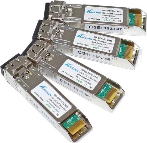 DWDM 10G ZR C17-C61 1563.86-1528.77nm DWDM 80KM SFP+ 10G Transceiver Optical in Saudi Arabia