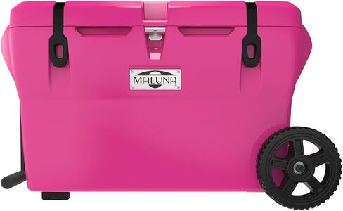 Maluna 70 Quart Wheeled Hard Cooler| Rotomolded | Insulated Portable Ice Chest Box for Drinks, Beverages, Beach, Camping, Picnic, Hunting, Fishing, Boating | Made in USA in Saudi Arabia