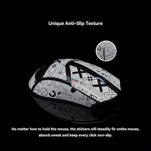 Mouse Anti Slip Grip Tape, Sweat Resistant Protective Sticker for Razer Cobra Pro Gaming Mouse DIY Kit (Color : 5) in Kuwait