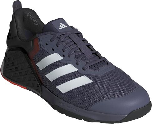 adidas Unisex Dropset 3 Training Sneaker, Black/Grey/Grey, 9.5 US men in Saudi Arabia