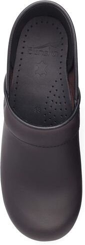 Dansko Professional Slip-On Clogs for Women-Rocker Sole and Arch Support for Comfort-Ideal for Long Standing Professionals-Nursing, Food Service, Healthcare Professionals Grey Microbuck 9.5-10 M US in Saudi Arabia