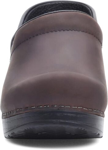 Dansko Professional Slip-On Clogs for Women-Rocker Sole and Arch Support for Comfort-Ideal for Long Standing Professionals-Nursing, Food Service, Healthcare Professionals Grey Microbuck 9.5-10 M US in Saudi Arabia