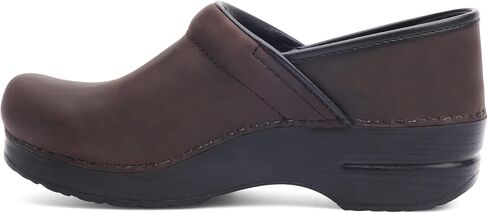 Dansko Professional Slip-On Clogs for Women-Rocker Sole and Arch Support for Comfort-Ideal for Long Standing Professionals-Nursing, Food Service, Healthcare Professionals Grey Microbuck 9.5-10 M US in Saudi Arabia