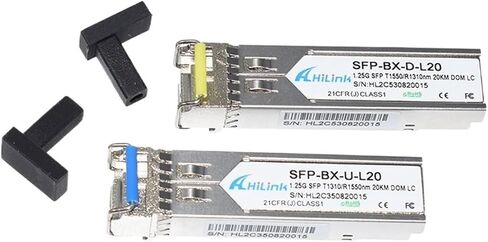 الألياف المفردة Mini GBIC 1G 1.25G 1310NM/1550NM 10km/20km DOM SFP LC (1PAIR 20km LC) in Kuwait