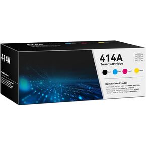 414A Toner Cartridges 4 Pack Color Laser Jet Pro MFP M479fdw M454dw Replacement for HP 414A Toner 414X for HP414X HP414A Works for Color Pro MFP M479fdw M454dw M479fdn M454dn Enterprise M480f M455dn
