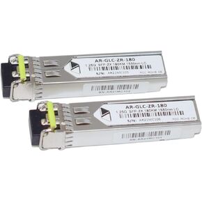 2PCS 1.25G-ZX Gigabit Ethernet 1550nm 120KM/160KM/180KM APD Device LC SFP Transceiver(180KM)