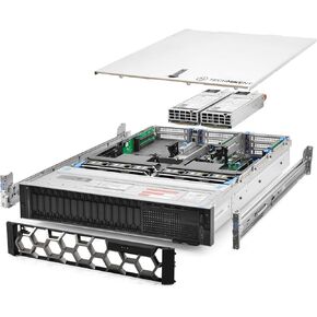 TechMikeNY Server 3.50Ghz 16-Core 256GB RAM 7.7TB Storage Rails PowerEdge R740 (Renewed)