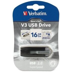 Verbatim 2PC6108 - Store n Go V3 USB 3.0 Drive 16GB - Gray
