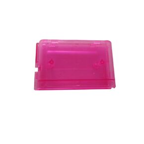 Game Cartridge Case Replacement Plastic Shell Case For Sega Megadrive MD For Genesis 2 With Screws (Clear Dark Pink)