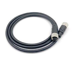 M12 5 Pins Female to Female Connector Cable, A Code Straight Molding Cable Female to Female Aviation Sensor Electrical PVC Cable 125V 4A AC/DC Industrial Molded Cable 1M AWG22（1Meter）