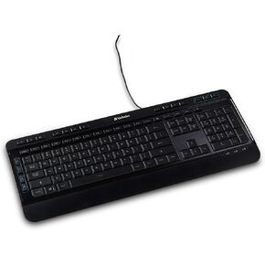 Verbatim Illuminated Wired Keyboard , Black