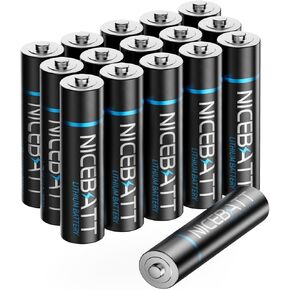 Lithium Batteries AAA, 1200mAh High Capacity, 1.5V Triple A Battery for High-Tech Devices - 16 Count