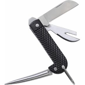 ULEES Marlin Spike Knife for Sailors – Stainless Steel Rigging Knife, Great for Knot Untying, Splicing Ropes, Camping and Sailing Tools