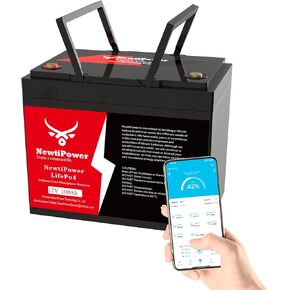 12V 300Ah Small LiFePO4 Lithium Battery with APP, 200A BMS,10000+ Deep Cycle Lithium Iron Phosphate Battery Great for Winter Power Shortage, RV, Marine and Off Grid Applications