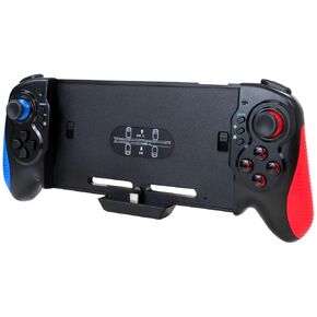 Loner Replacement for Gamepad Dual Vibration Handheld Controller, Compatible for Nintendo Switch/Switch OLED, with Turbo Function, Blue + Red