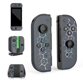 Neewon Controllers Replacement for Switch/OLED/Lite, Gamepad for Switch Controller, Switch Controllers Support RGB//Screenshot/Wake-up/Motion Control/Dual Vibration, Black