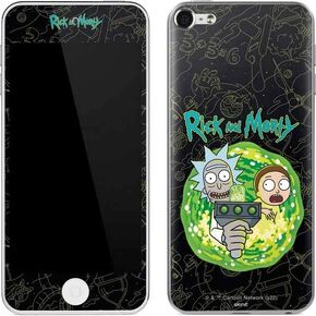 Skinit Decal MP3 Player Skin Compatible with iPod Touch (6th Gen 2015) - Officially Licensed Warner Bros Rick and Morty Portal Travel Design