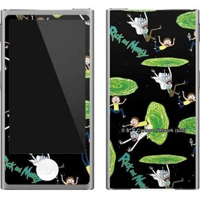 Skinit Decal MP3 Player Skin Compatible with iPod Nano (7th Gen&2012) - Officially Licensed Warner Bros Rick and Morty Portal Pattern Design