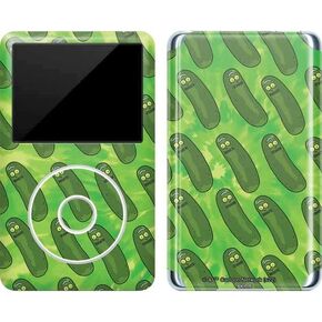 Skinit Decal MP3 Player Skin Compatible with iPod Classic (6th Gen) 80GB - Officially Licensed Warner Bros Pickle Rick Pattern Design
