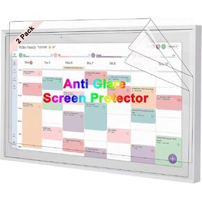 2 Pack Anti Glare Screen Protector Compatible with Skylight Calendar 15 inch | Calendar Anti-Glare,Clear Touch,Matte Film Skin,Anti-Scratch,Anti-Reflective