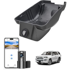 Front 4K & Rear 1080P Dash Cam Custom fit for Toyota 4Runner 2020-2024 Gen5 N280, TRD Sport Limited Pro Off-Road Venture SR5 Premium,Integrated OEM Look,UHD 2160P Video, App & WiFi, 128GB Card