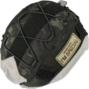 OneTigris Helmet Cover, Tactical Fast Helmet Cloth for Ops-Core Fast PJ Helmet in Size M/L, OneTigris PJ Airsoft Helmet in Size M/L(Without Helmet)
