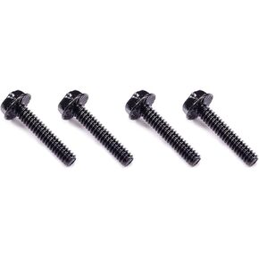 XSPC Radiator 18mm Screw Set for 15mm Fans, 6-32 UNC, Black, 16-Pack
