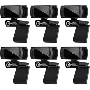 T200 Full HD Webcam 1080p 30FPS Widescreen Mode, Autofocus System, Hi-Speed USB 2.0 (6-Pack)