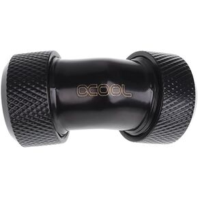 Alphacool eiszapfen 13mm hardtube procession 45 ° l -connector للأنابيب النحاسية plexi- - Black Deep (17403)