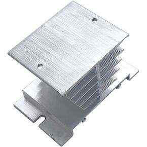 Relay Heat Sink Solid Radiator Aluminum Heat Sink Dissipation Radiator Silver 80x50x50mm Suitable for 10-40A