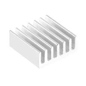 Acouto 12pcs Small Aluminum Heatsink Cooling Kit with Adhesive for Efficient Heat Dissipation 14x14x6mm