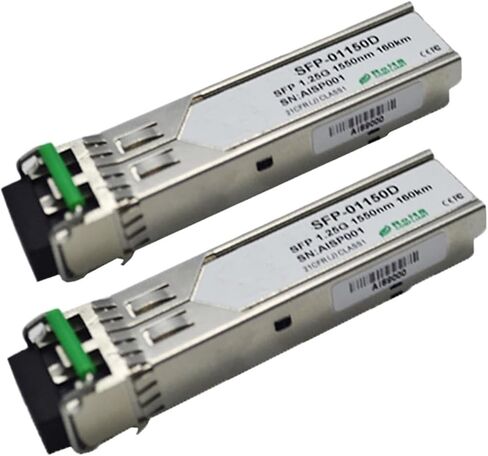 2PCS 1.25G-ZX Gigabit Ethernet 1550nm 120KM/160KM/180KM APD Device LC SFP Transceiver(180KM) in Kuwait