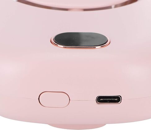 Mini Electric Fan Portable USB Charging Neck Hanging Bladeless Fan for Outdoor Sports Travel (Pink) in Saudi Arabia