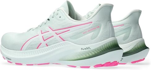 ASICS Women's GT-2000 12 Trail Running Shoes, 10.5, NATURE BATHING/LIME GREEN in Saudi Arabia