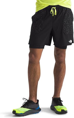 THE NORTH FACE Men's Sunriser 2-in-1 Short 6", Shady Blue, Large Regular in Saudi Arabia
