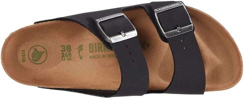 Birkenstock Arizona Vegan Iridescent Unisex Shoes Size 7, Color: Iridescent Light Rose/Cork Brown/Cloud White-Pink in Kuwait