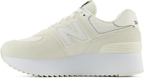 حذاء رياضي نسائي من New Balance 574+، منتصف القرن الوردي/الجرانيت الوردي، 5 in Saudi Arabia