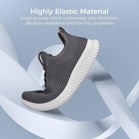 Flysocks Slip On Sneakers for Women-Fashion Sneakers Walking Shoes Non Slip Lightweight Breathable Mesh Running Shoes Comfortable Black Pink Mix 9.5 in Saudi Arabia