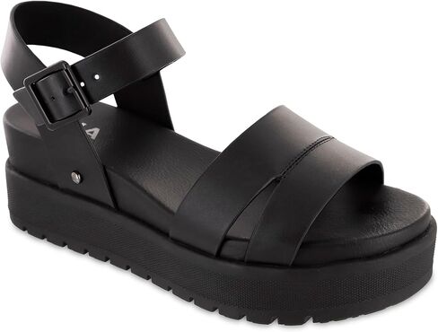 MIA Shoes Maya Women's Vegan Leather Platform Flatform Sandals in Saudi Arabia