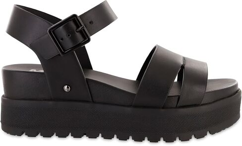 MIA Shoes Maya Women's Vegan Leather Platform Flatform Sandals in Saudi Arabia