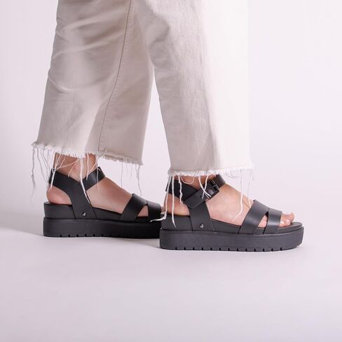 MIA Shoes Maya Women's Vegan Leather Platform Flatform Sandals in Saudi Arabia