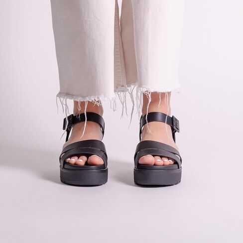 MIA Shoes Maya Women's Vegan Leather Platform Flatform Sandals in Saudi Arabia